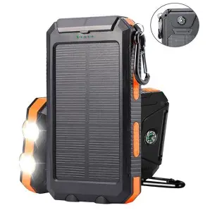 Portable Solar Power Bank 30000mAh